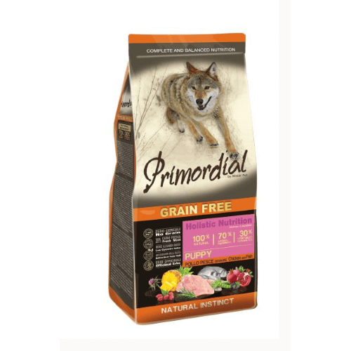 PRIMORDIAL HOLISTIC DOG PUPPY POLLO E PESCE DI MARE GRAIN FREE