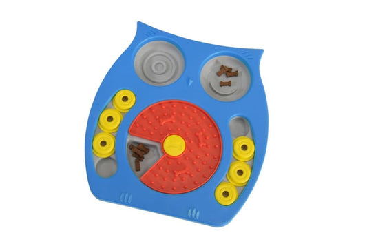 Genius" gioco interattivo per cani - snack dispenser puzzle gufo camon