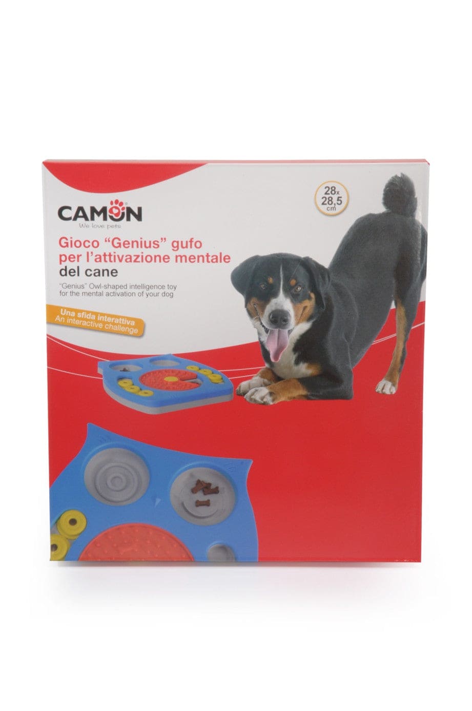 Genius" gioco interattivo per cani - snack dispenser puzzle gufo camon