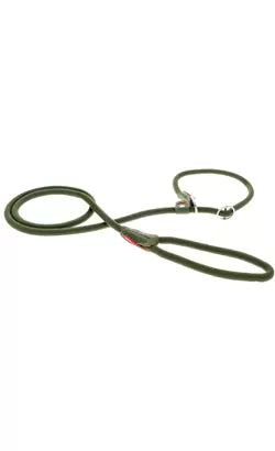 Ferribiella Guinzaglio Tondo con Collare Strangolatore verde lunghezza 183cm