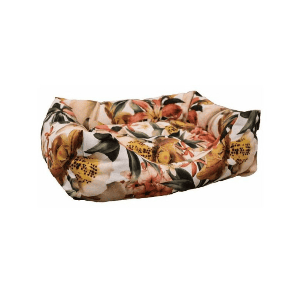 Cuccia rettangolare morbido Fragrance con stampa variopinta per cani e gatti Croci 50x35cm