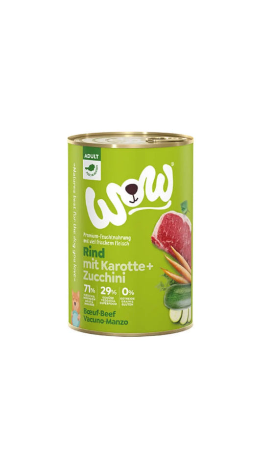 WOW! Manzo per cani adulti 400gr