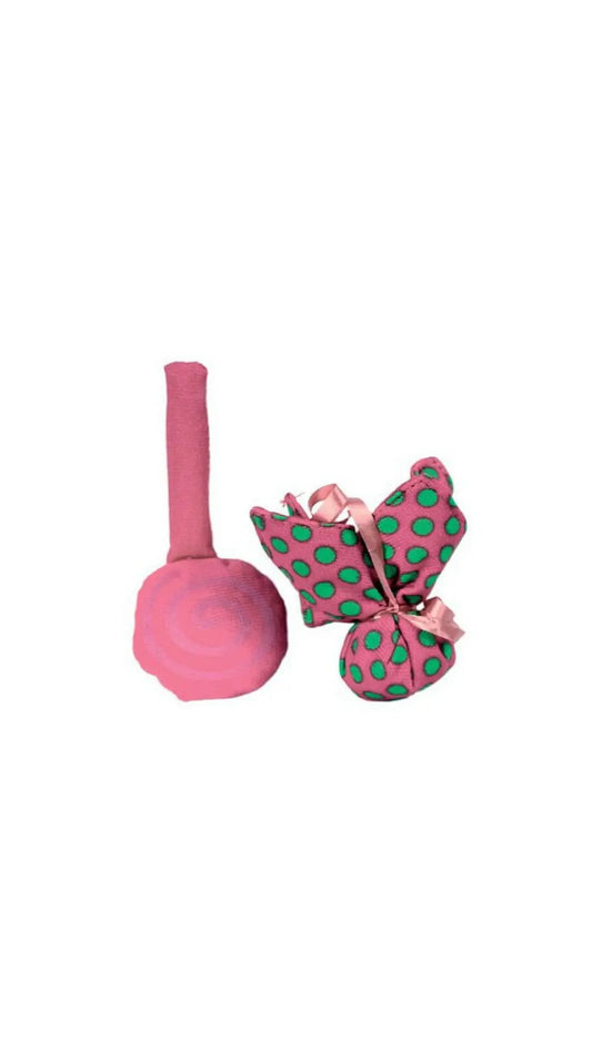 GIOCO GATTO BONBON FIORE ROSA zolux