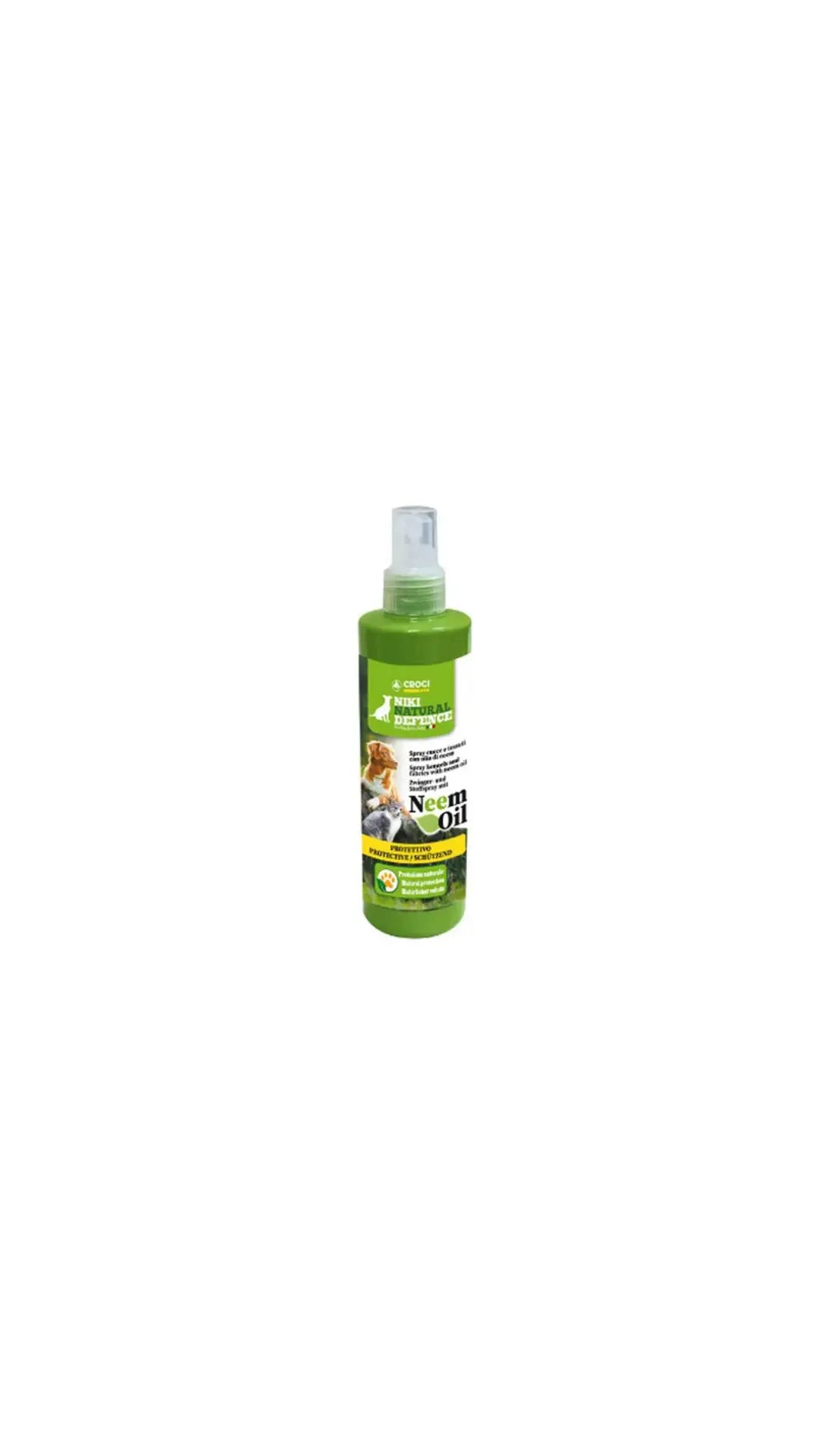 Spray per Cucce e Tessuti all’Olio di Neem Niki Natural Defence 250ml croci