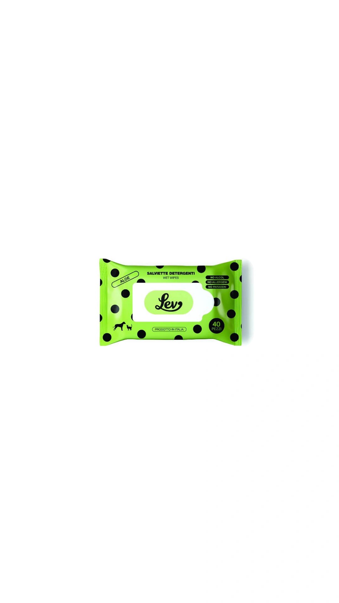 Lev - Salviette all'Aloe da 40pz