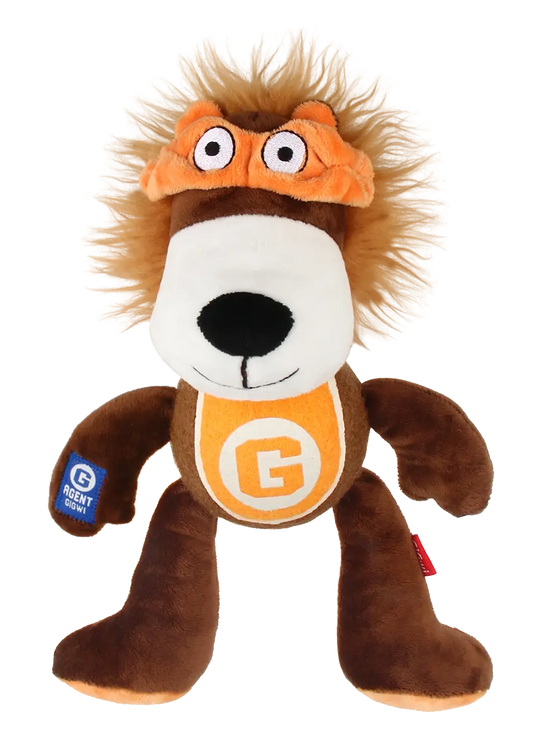 GiGwi Lion Plush Tennis Ball con Squeaker