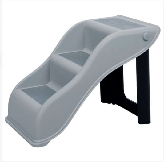 Scaletta per Animali Domestici Pieghevole Grigio Chiaro TRIXIE