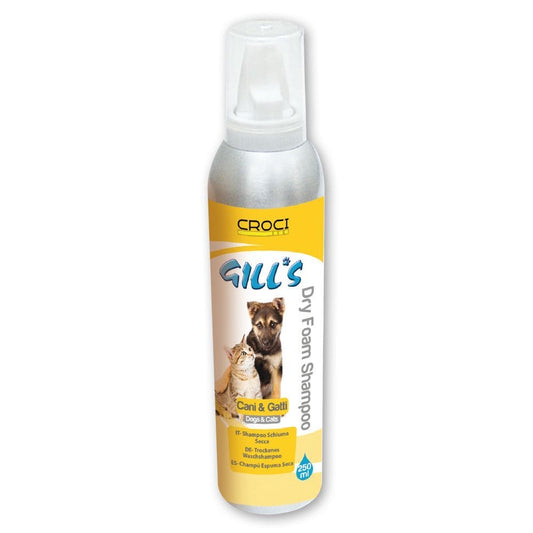 Shampoo a secco per cane - Gill's Dry Foam croci