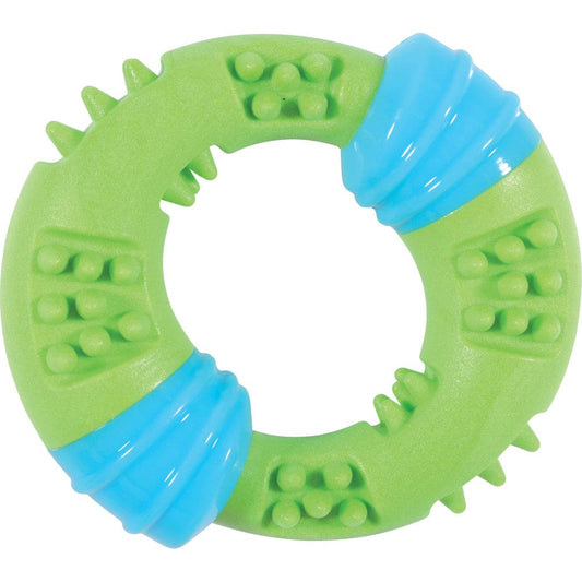 Anello giocattolo Sunset 15 cm verde per cani