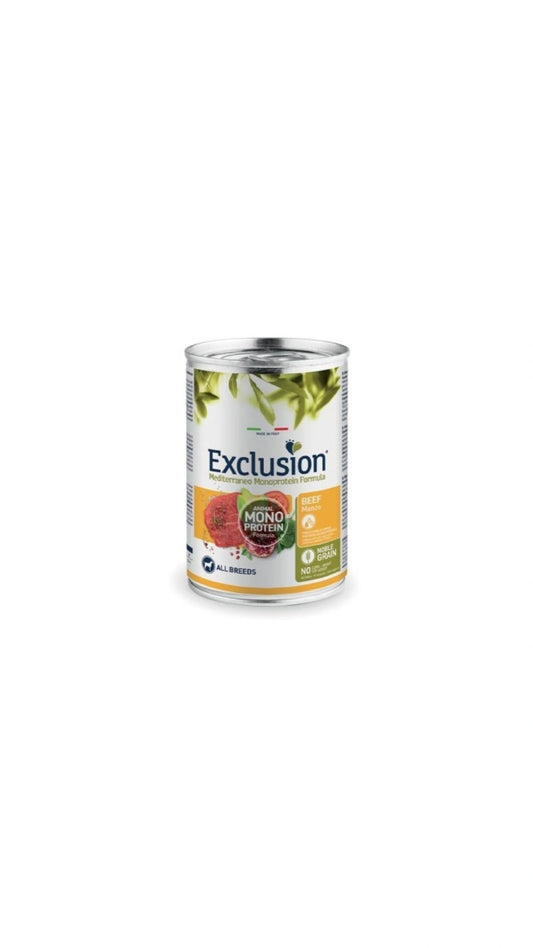 Exclusion Mediterraneo Adult All Breed manzo 400 gr