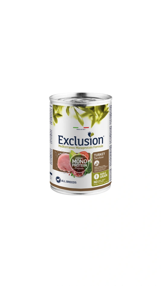 Exclusion Mediterraneo Adult All Breed tacchino 400 gr