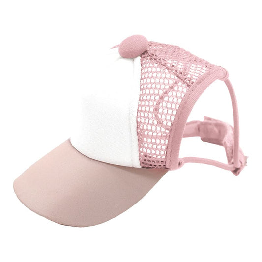 Cappellino da baseball per cani con fori per le orecchie croci