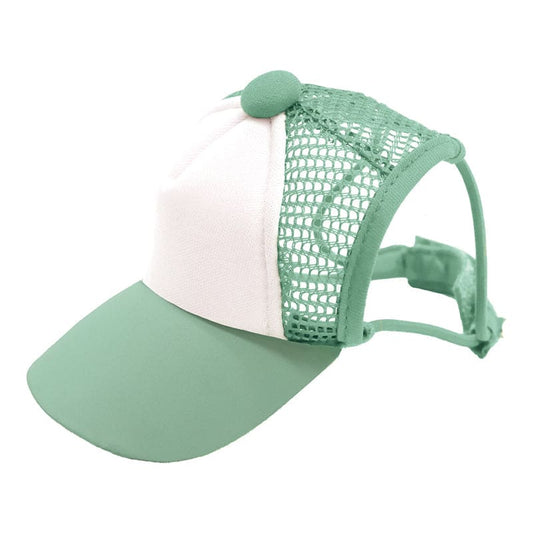 Cappellino da baseball per cani con fori per le orecchie croci