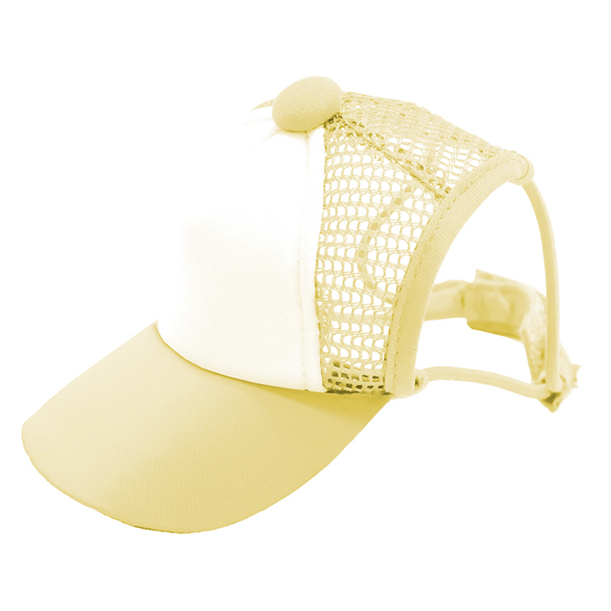 Croci Cappellino Estivo per Cane con Visiera Giallo 40-48cm