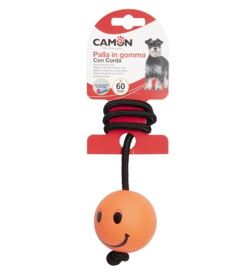 GIOCO PALLA GALLEGGIANTE CON CORDA SMILE 6 cm