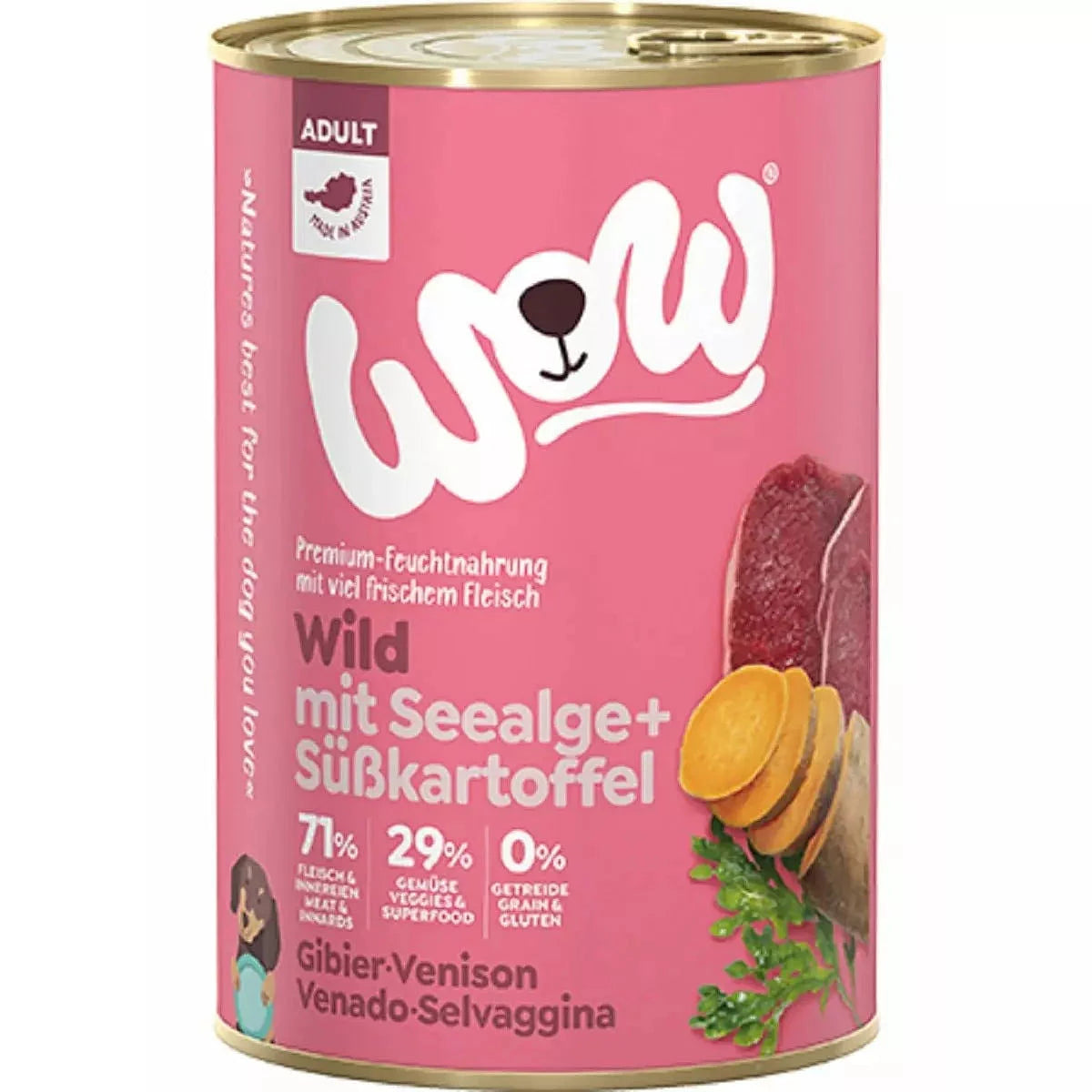 Wow Scatoletta Cane Adulto Wild Selvaggina