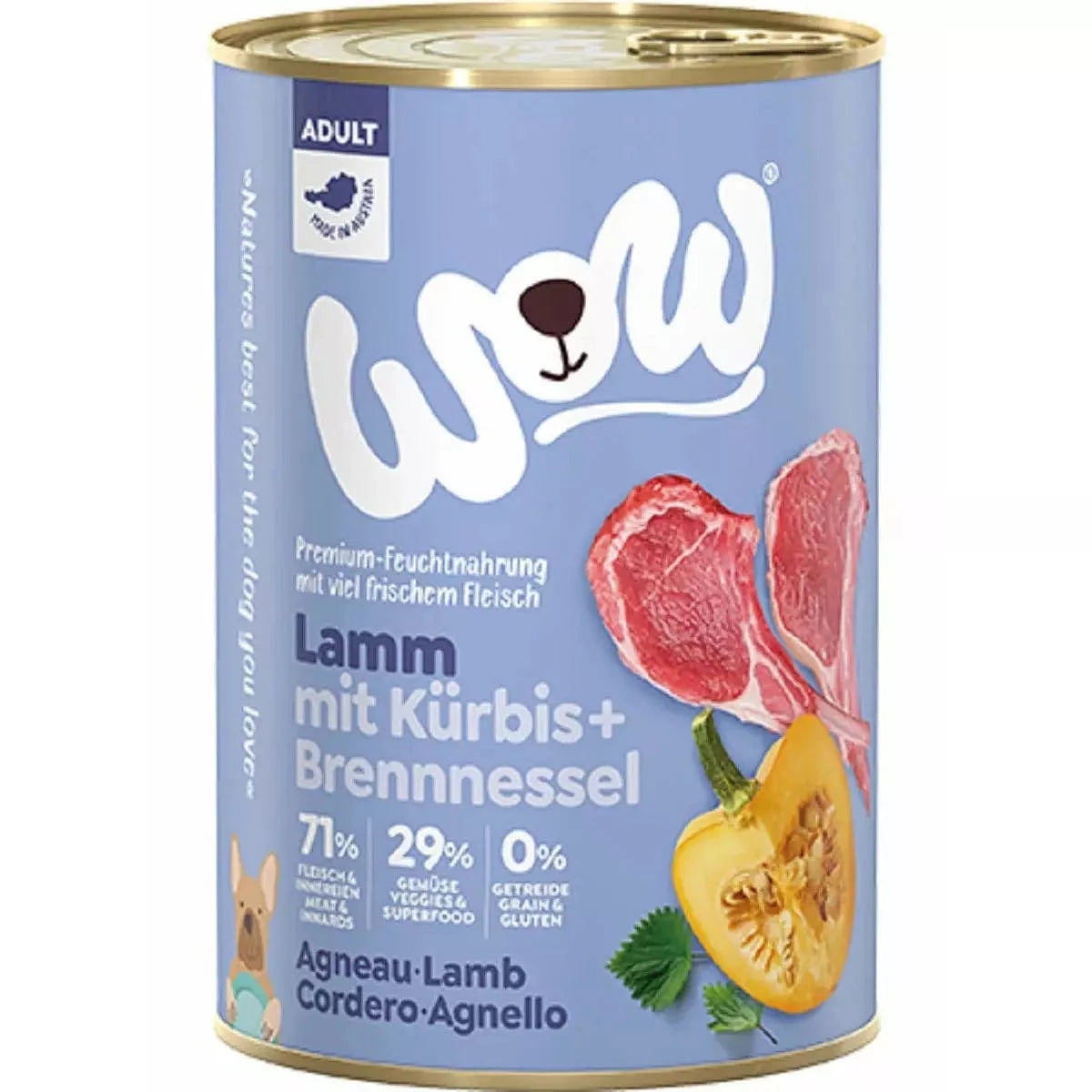 Wow Scatoletta Cane Adulto Lamm Agnello