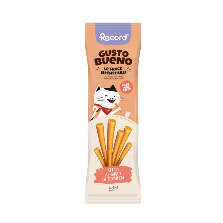 RECORD GUSTO BUENO STICKS PER GATTI 40 G