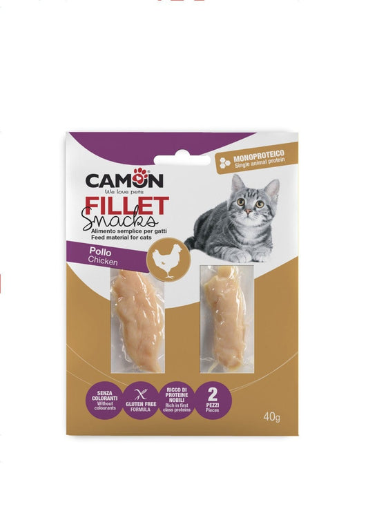 Camon filetti per gatti di pollo o di tonno