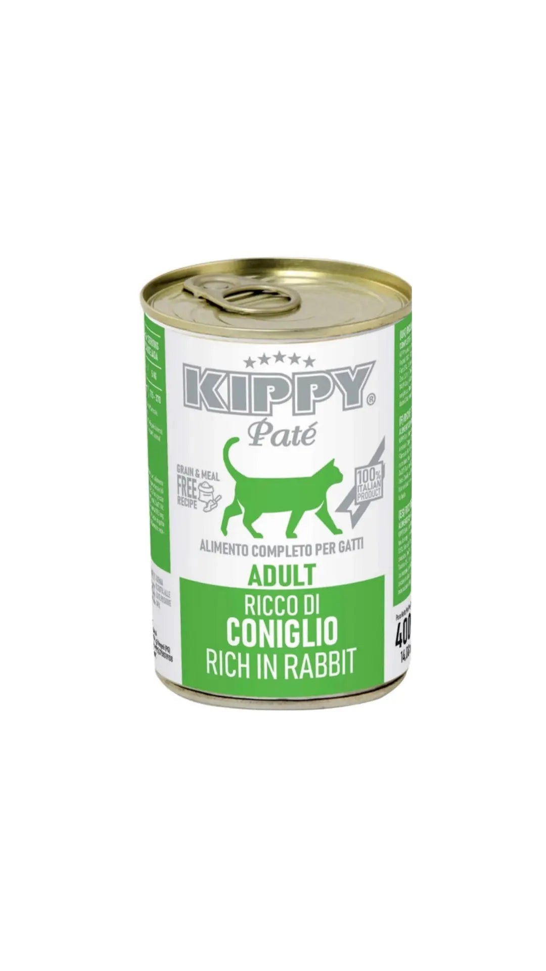 Cibo umido per gatti Kippy patè con carne di coniglio 400 g