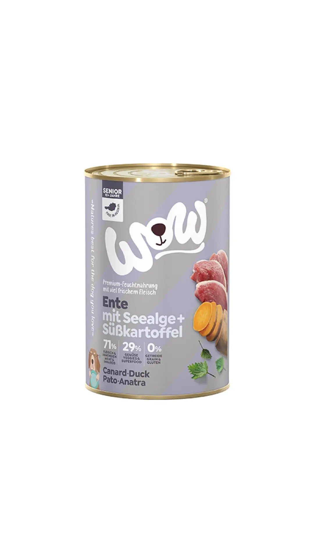 WOW! Pâté d'anatra per cani anziani 400gr