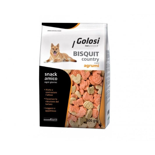 GOLOSI BISCOTTI COUNTRY AGRUMI 600G PER CANI