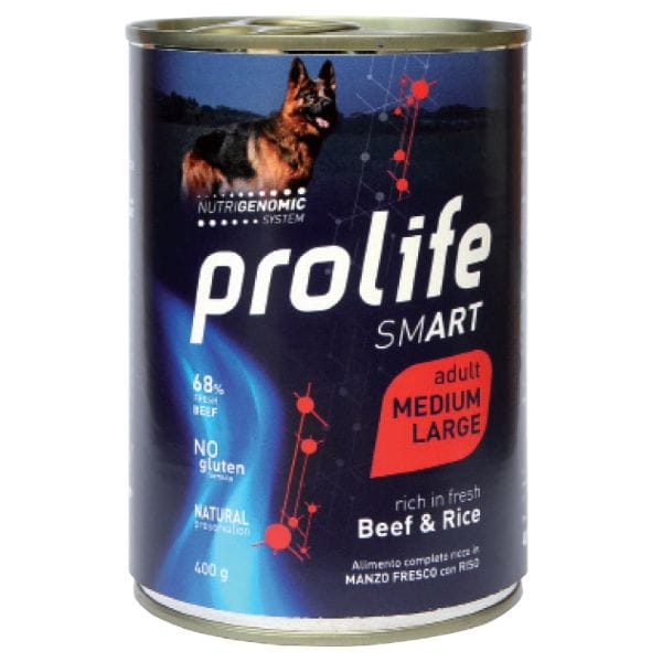 Prolife Smart Umido Cane Adult Medium/Large 400 gr manzo e riso