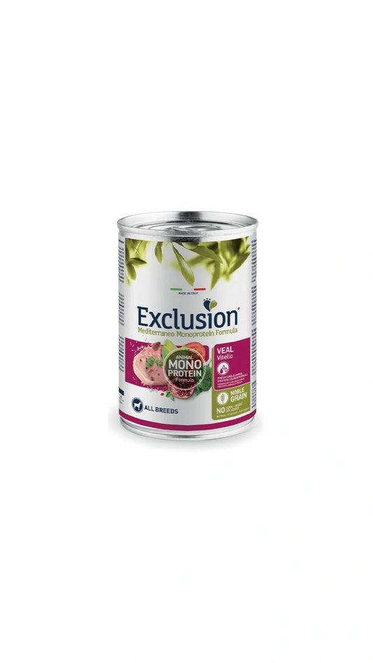 Exclusion Mediterraneo Adult All Breed  vitello 400 gr