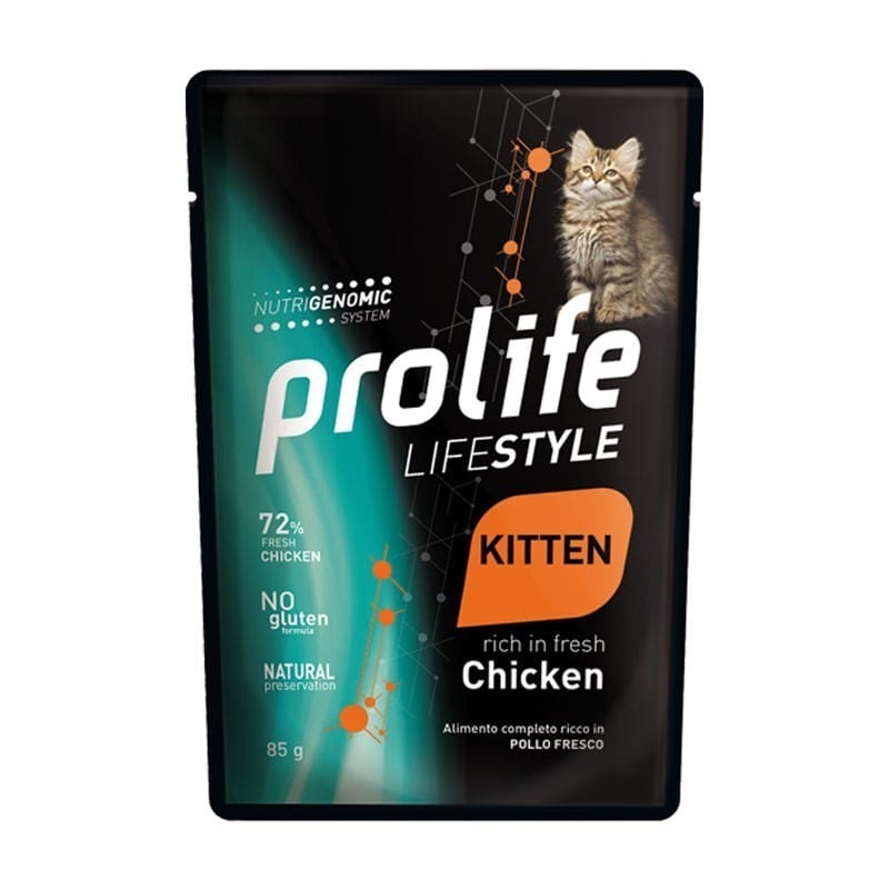 PROLIFE CAT LIFESTYLE KITTEN CHICKEN GR.85