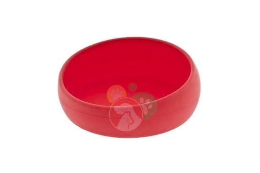 Ferribiella Ciotola BullDog In Silicone Rossa 14x6cm per Cani e Gatti