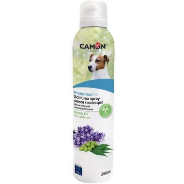 Camon Protection Schiuma Spray Senza Risciacquo Neem Lavanda Cane/Gatto 300ml