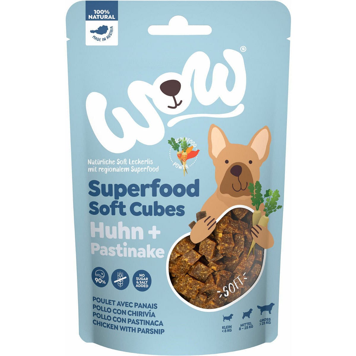 Wow Soft Cubes pollo 150g